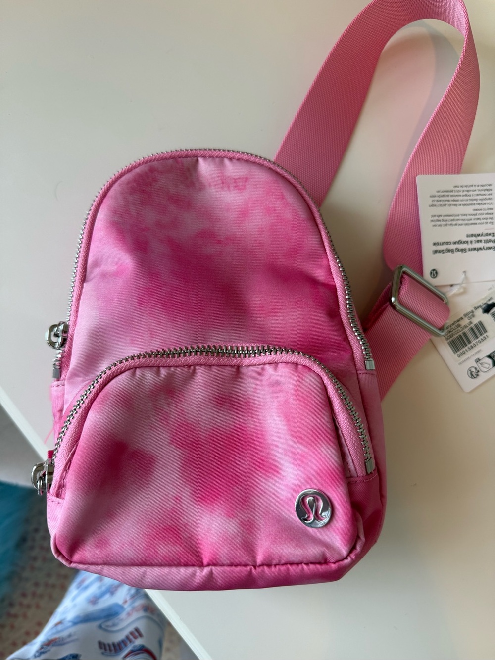 lululemon athletica Pink Tie-Dye Kids Sling Crossbody Bag